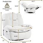 Power Recliner Chair, Swivel Rocker Recliner