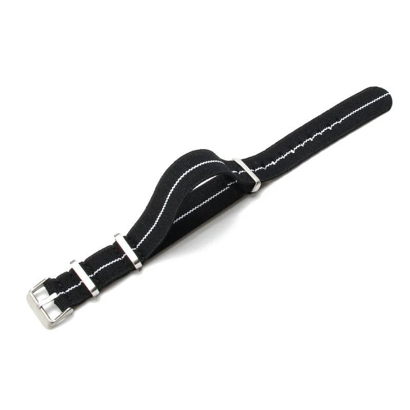 Elastic woven nato watch strap Nylon