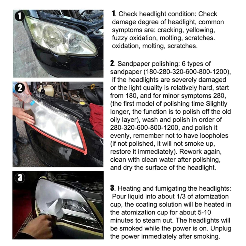 800ML Car Headlight Restoration