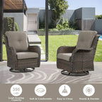 Gray Cushioned 5-Piece Patio Furniture Set