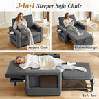 3-in-1 Convertible Sleeper Sofa Chair