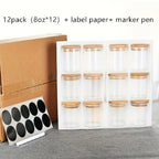 12pcs, Glass Jars With Airtight Lids