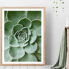 1pc Green Botanical Leaves Interior Art Print