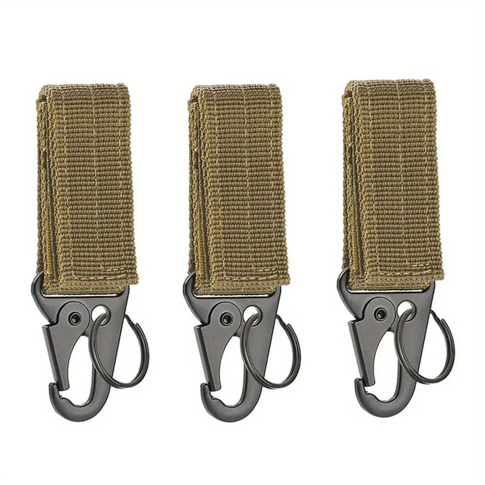 3Pcs Tactical Carabiner Outdoor EDC Keychain