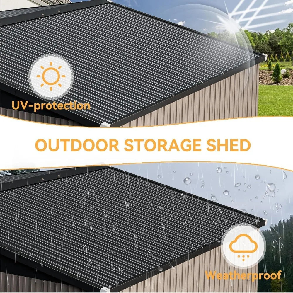 Aoxun 10x12ft Outdoor Storage Shed