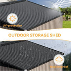 Aoxun 10x12ft Outdoor Storage Shed