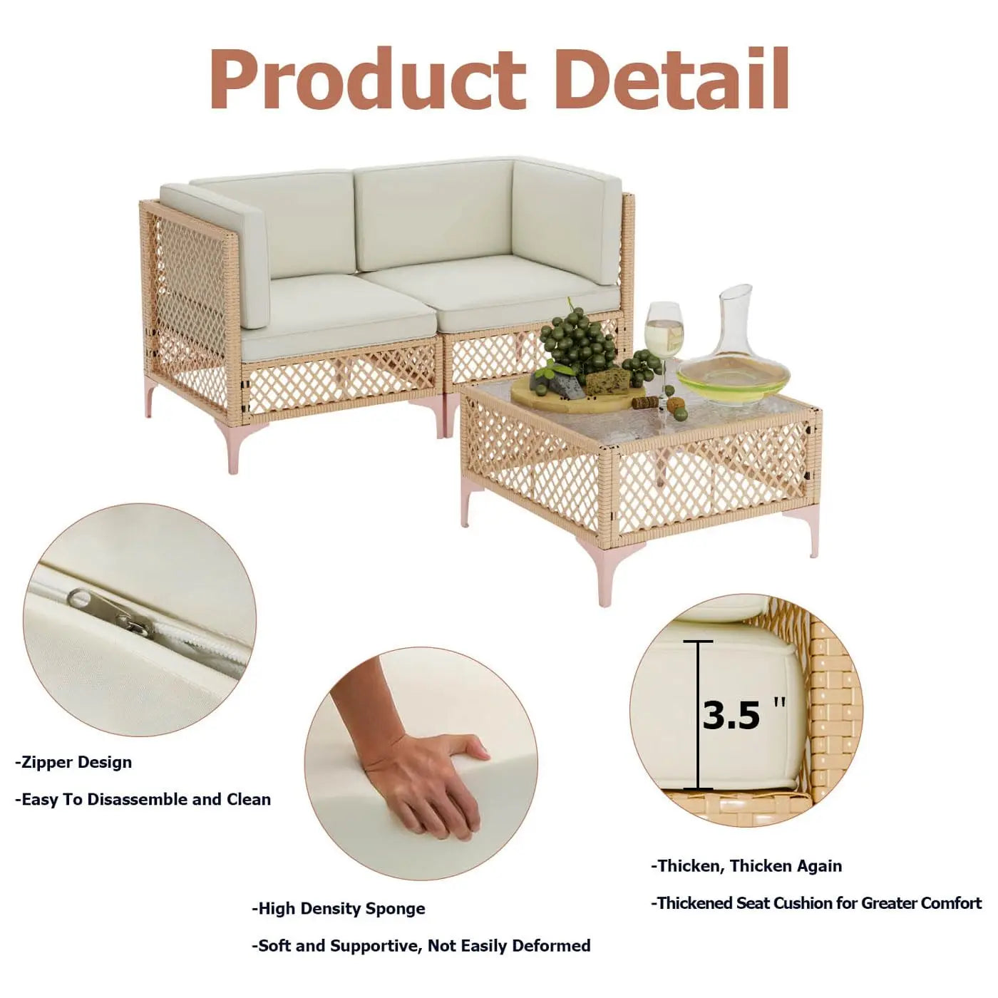 7-Piece Outdoor Patio Furniture Set