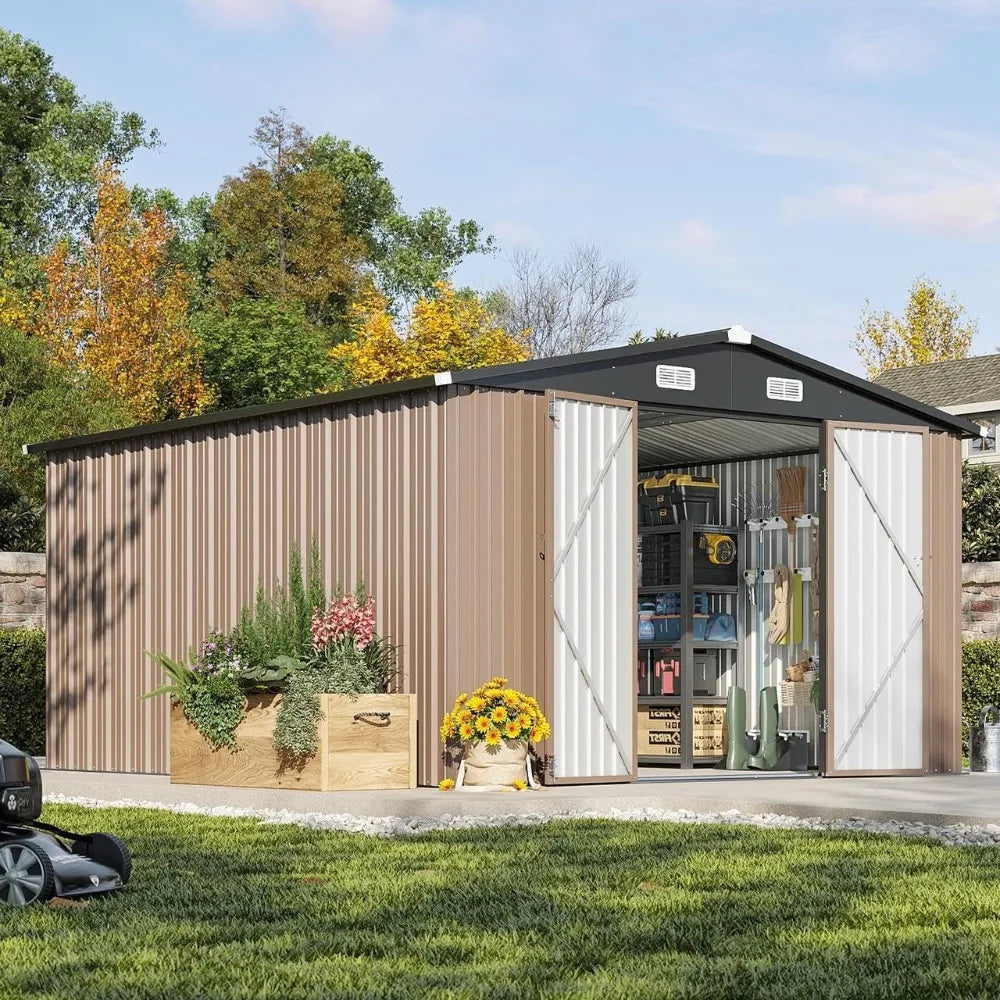 Aoxun 10x12ft Outdoor Storage Shed