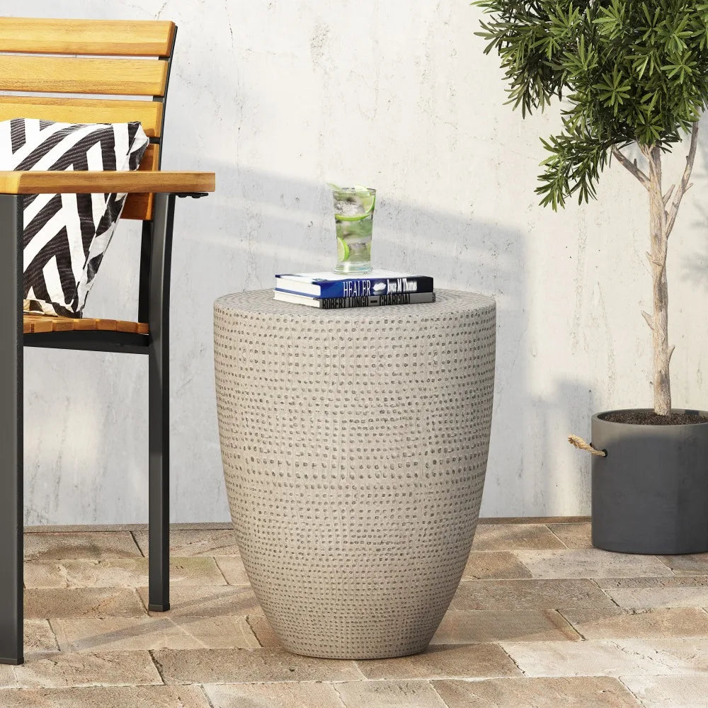 Modern Design Textured Surface End Table