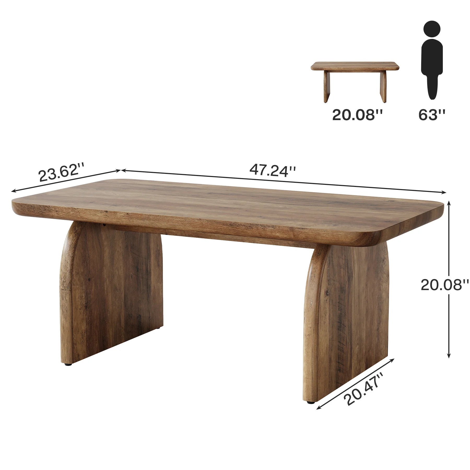Farmhouse Rectangular Coffee Table