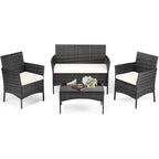 JHK 4 Piece Outdoor Patio Furniture Set