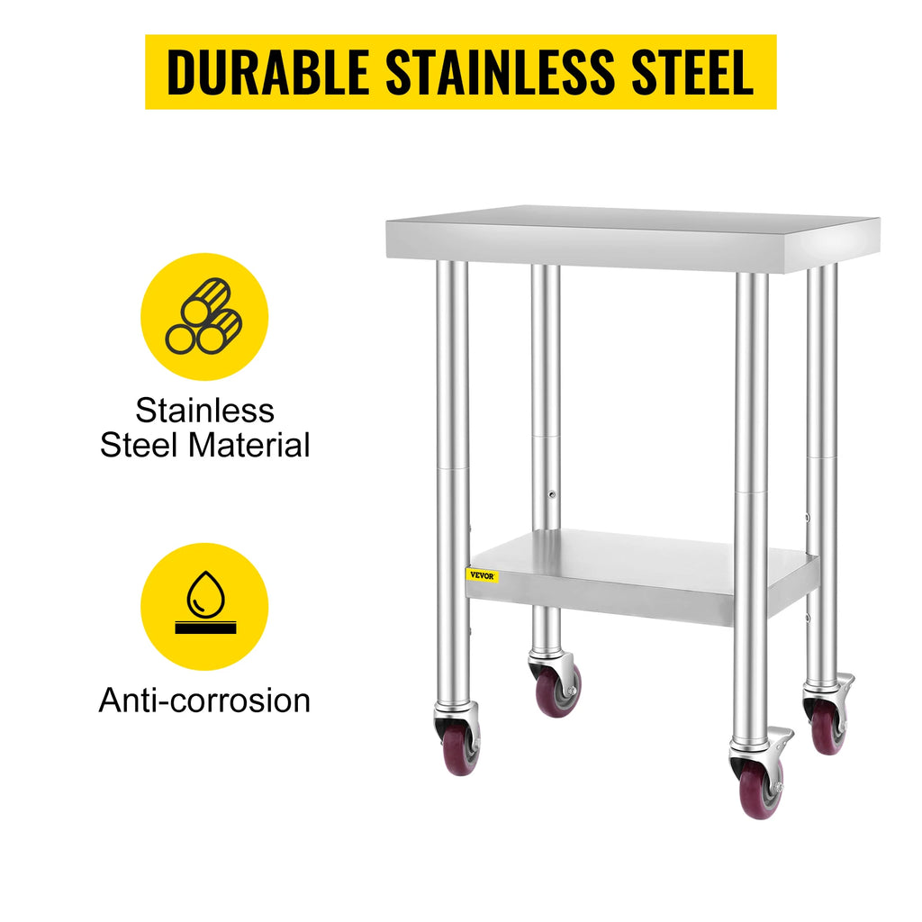 Stainless Steel Kitchen Worktable