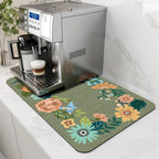 Coffee Machine Mat Rubber Backing
