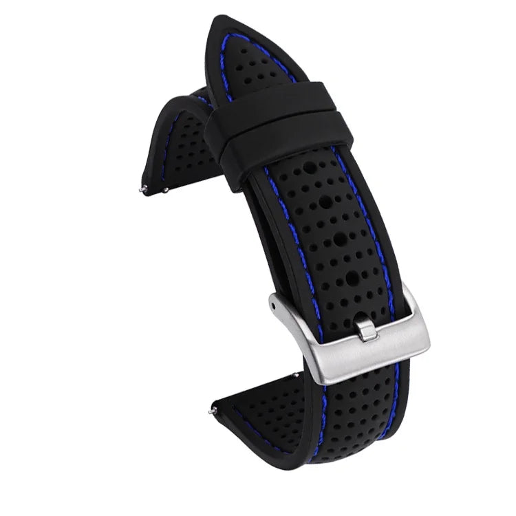 Soft Silicone Rubber Watch Strap 20mm 22mm 24mm Men Women Sport Waterproof Breathable Wrist Band Quick Release Bracelet  Watch